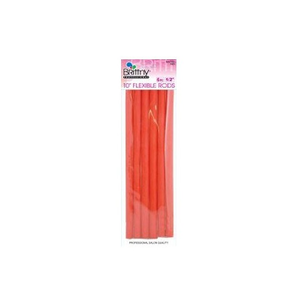 Flexi Rods Curlers 10" Red 12mm (x6) BR67805