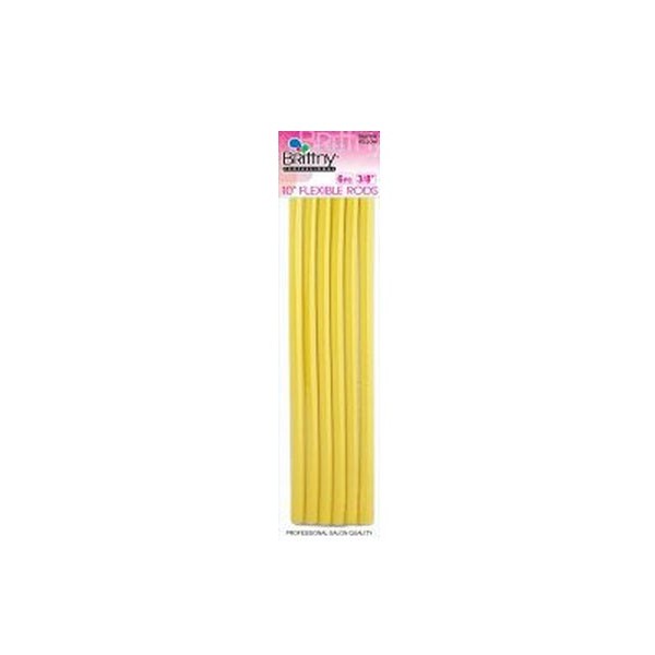Flexi Rods Curlers 10" Yellow 10mm (x6) BR67806