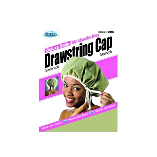 DRE086 Adjustable satin Drawstring cap