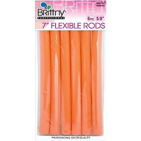 Brittny Bigoudis Flexi Rods 7" Orange 15mm (x6) BR67553