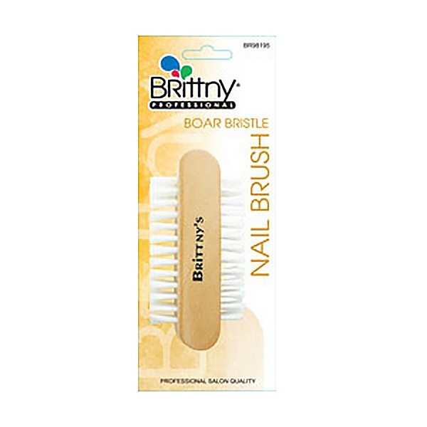Brittny Double Sided Nail Brush (Boar Bristle) 