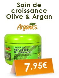 Soin de croissance Olive et Argan Arganics