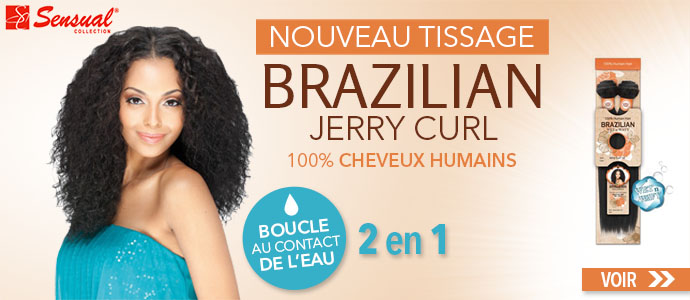 Nouveau tissage Brazilian Jerry Curl de SENSUAL